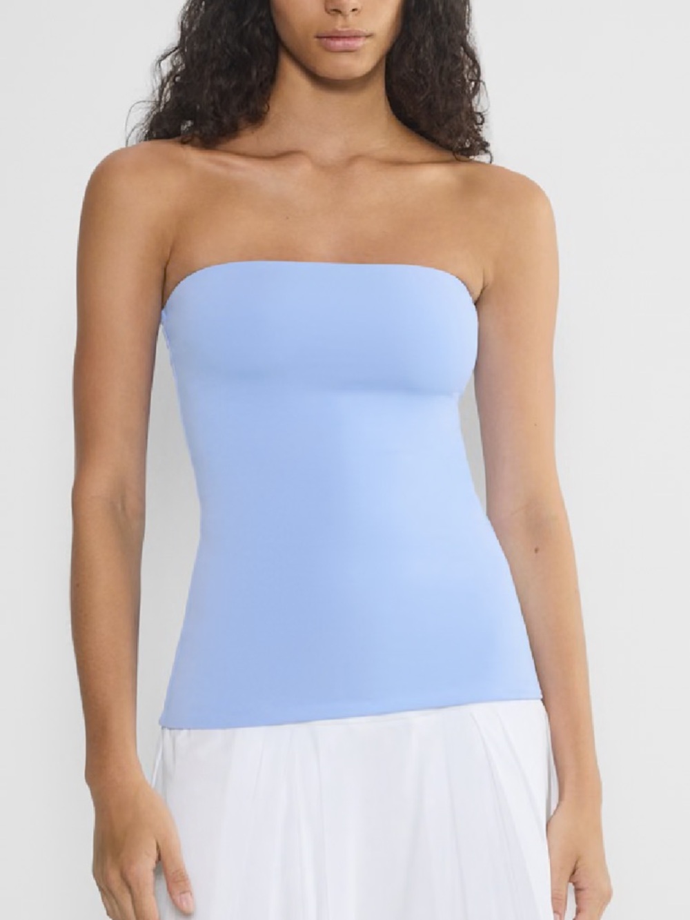 NWT Aritzia Strapless Hip Tube Top shirt new blue